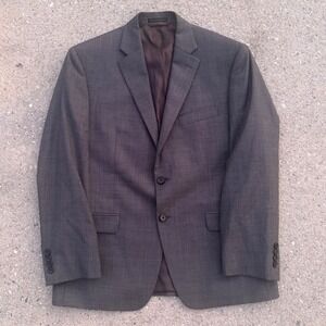 Lauren Ralph Lauren Mens Grey 100% Wool Two Button Blazer Sport Coat 40S